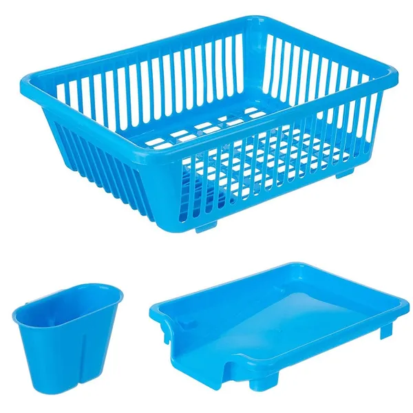 Blue_Plastic_3-In-1_Dish_Drainer_Rack_With_Drip_Tray_And_Cutlery_Holder