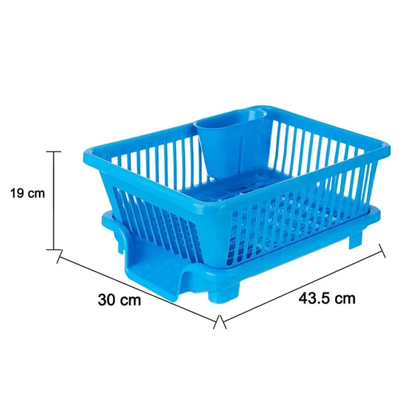 Blue_Plastic_3-In-1_Dish_Drainer_Rack_With_Drip_Tray_And_Cutlery_Holder