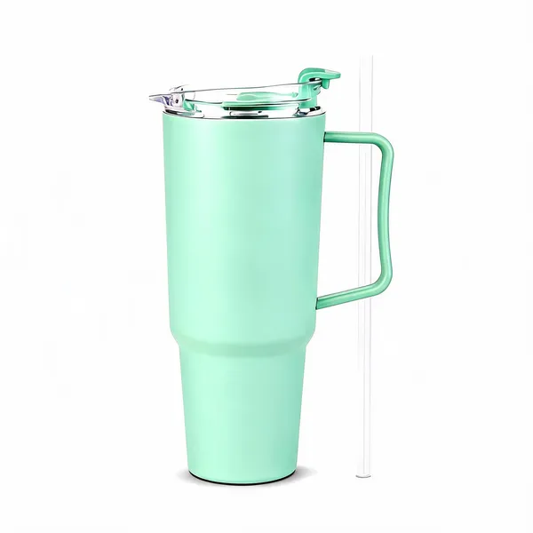 Mint_Green_Stainless_Steel_Insulated_Travel_Tumbler_With_Handle_And_Lid