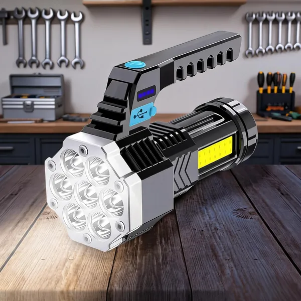 Black_And_White_Led_Multifunction_Rechargeable_Work_Light