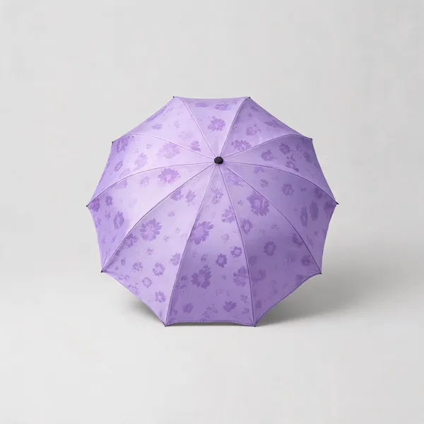 Purple_Floral_Print_Compact_Rain_Umbrella