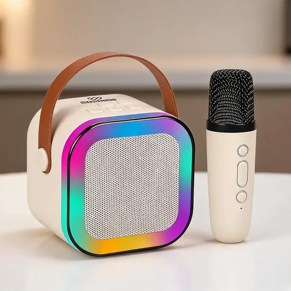 Portable_Karaoke_Speaker,_Wireless_Mic_&_Led_Light_Effects_For_Parties