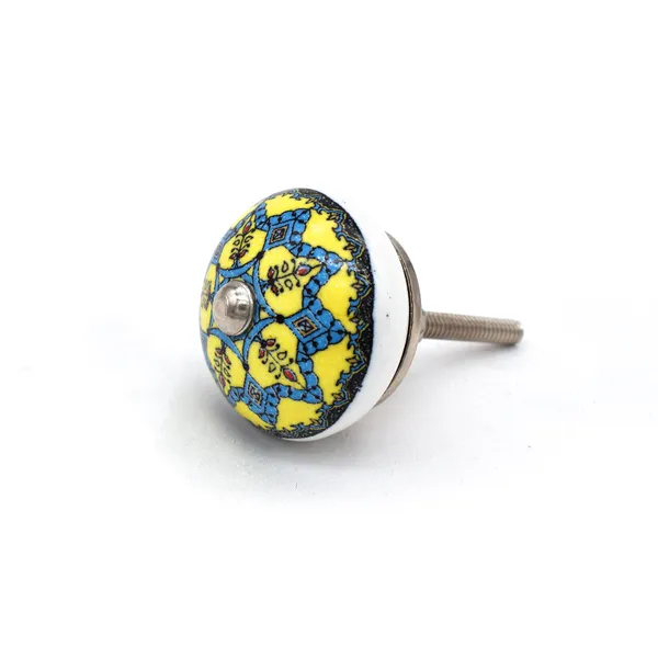 Ceramic_Ethnic_Blue_Yellow_Floral_Hand_Painted_Drawer_Knobs