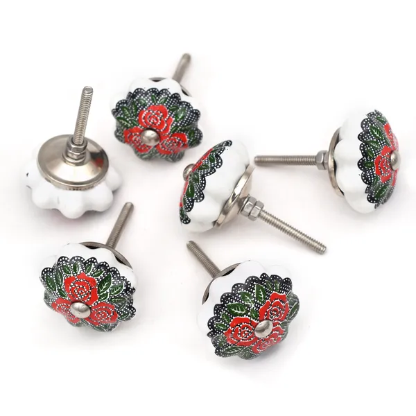 Ceramic_Traditional_Hand_Painted_Flower_Multicolor_Cabinet_Knobs
