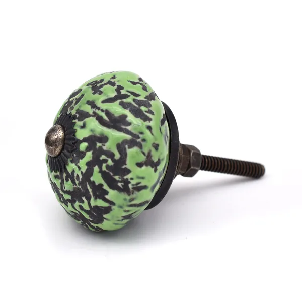 Ceramic_Artisan_Green_Black_Speckled_Round_Cabinet_Knobs