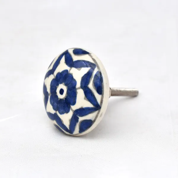 Ceramic_Traditional_Blue_Floral_Round_Cabinet_Knobs