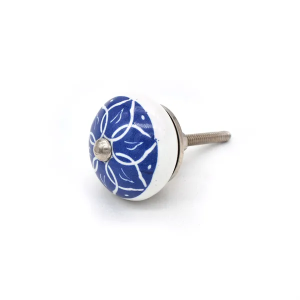 Ceramic_Traditional_Lotus_Floral_Blue_White_Door_Knobs
