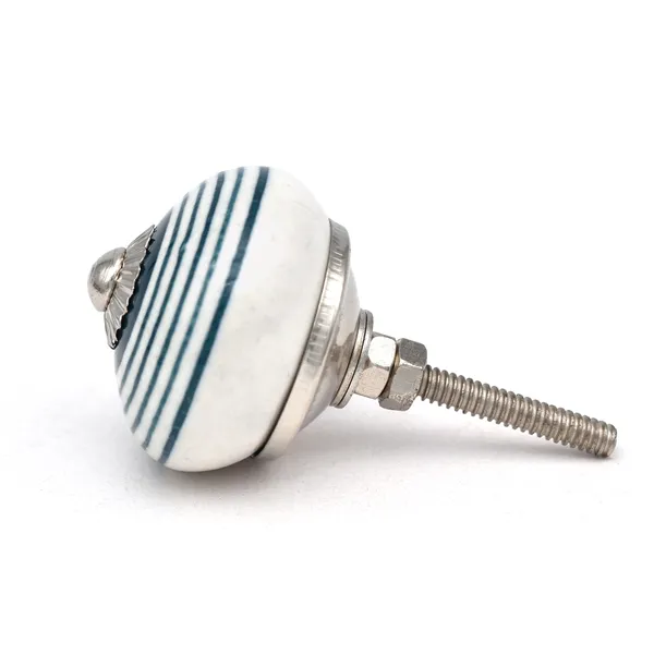 Ceramic_Coastal_White_Blue_Striped_Round_Drawer_Knob