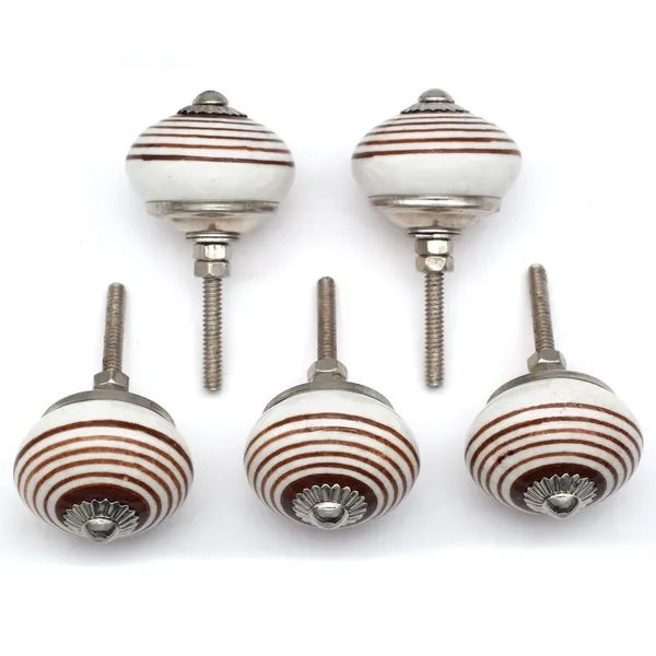 Ceramic_Vintage_White_Brown_Striped_Round_Cabinet_Knob