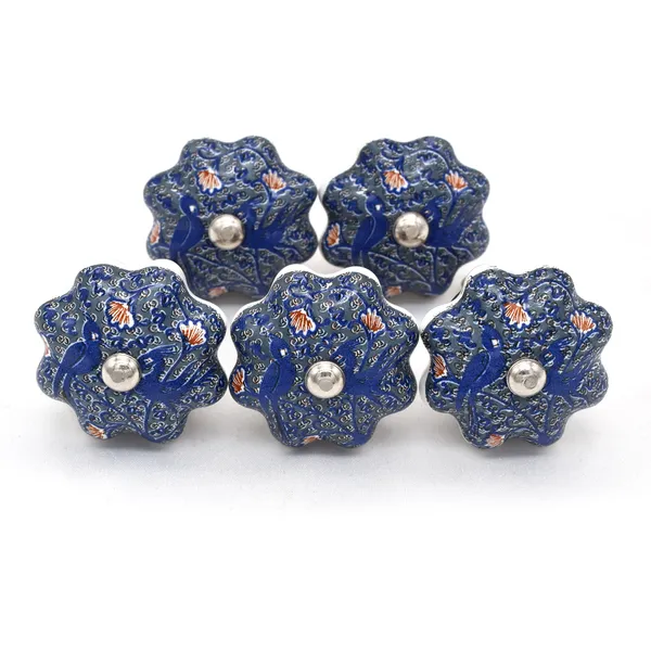 Ceramic_Traditional_Meenakari_Floral_Paisley_Blue_Drawer_Knobs
