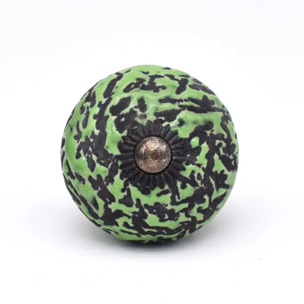 Ceramic_Artisan_Green_Black_Speckled_Round_Cabinet_Knobs