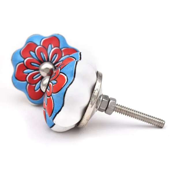 Ceramic_Hand_Painted_Red_Blue_Floral_Drawer_Knob