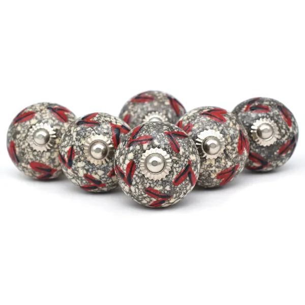 Ceramic_Rustic_Grey_Red_Geometric_Cabinet_Knob