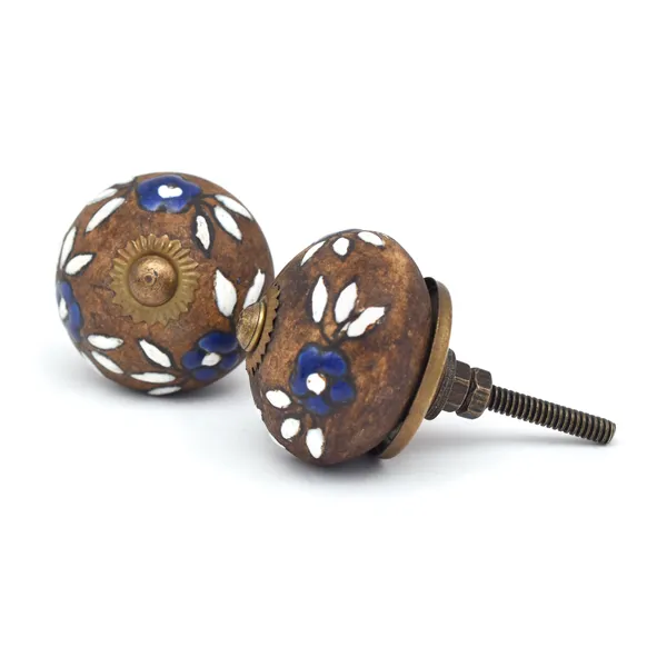 Metal_Rustic_Brown_Blue_Accent_Floral_Cutout_Cabinet_Knobs