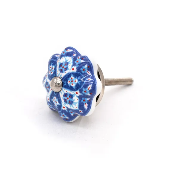 Ceramic_Traditional_Meenakari_Floral_Blue_Cabinet_Knobs