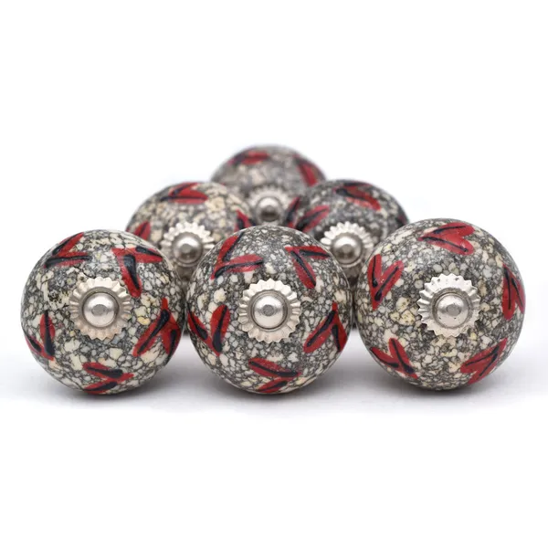 Ceramic_Rustic_Grey_Red_Geometric_Cabinet_Knob