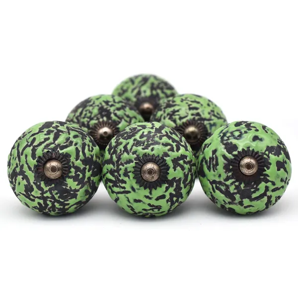 Ceramic_Artisan_Green_Black_Speckled_Round_Cabinet_Knobs