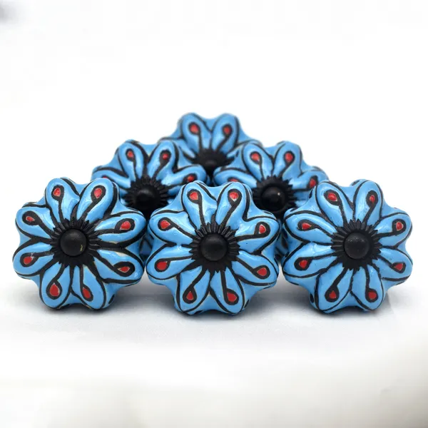 Ceramic_Bohemian_Blue_Paisley_Floral_Hand_Painted_Cabinet_Knobs