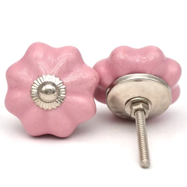 Ceramic_Decorative_Pink_Flower_Shaped_Cabinet_Knob