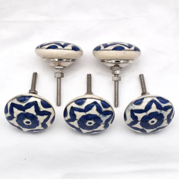 Ceramic_Traditional_Blue_Floral_Round_Cabinet_Knobs