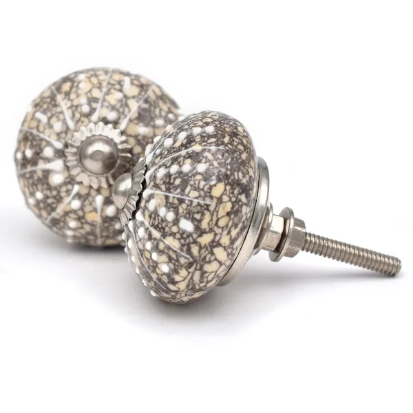 Ceramic_Vintage_Grey_White_Mosaic_Round_Drawer_Knob