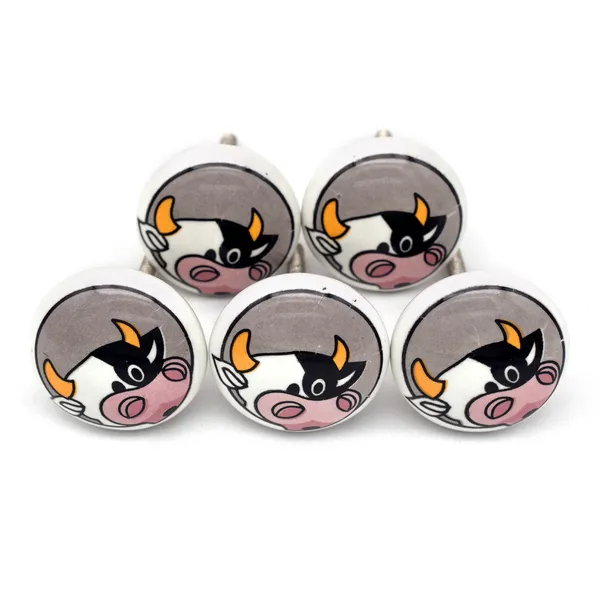 Ceramic_Whimsical_Cow_Face_Cabinet_Knobs