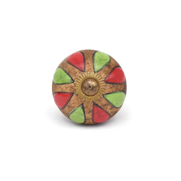 Ceramic_Artisan_Red_Green_Hand_Painted_Floral_Drawer_Knob