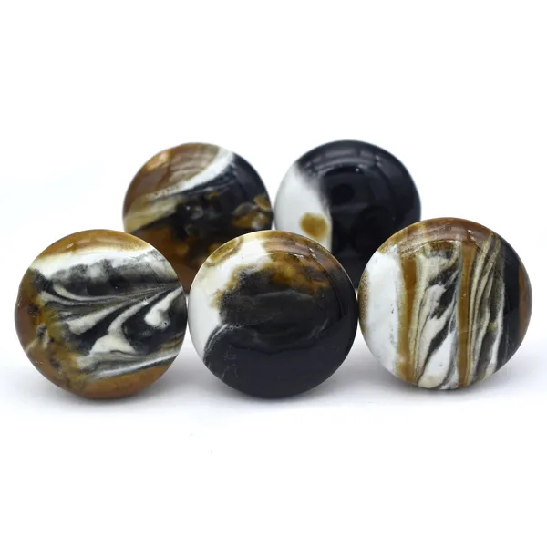 Ceramic_Artistic_Black_White_Gold_Marbled_Round_Cabinet_Knob