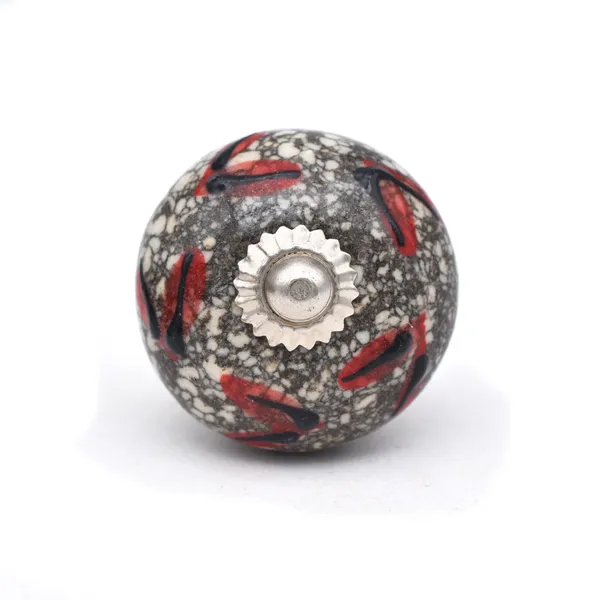 Ceramic_Rustic_Grey_Red_Geometric_Cabinet_Knob