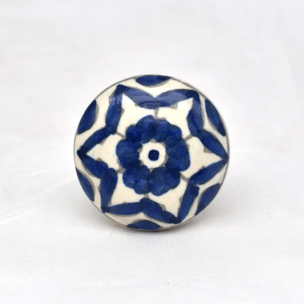 Ceramic_Traditional_Blue_Floral_Round_Cabinet_Knobs