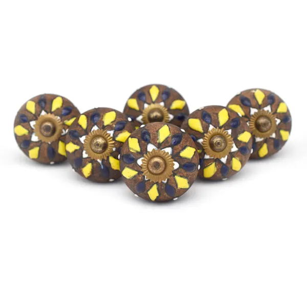 Ceramic_Bohemian_Hand_Painted_Floral_Yellow_Blue_Drawer_Knobs