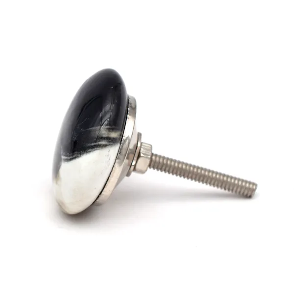 Ceramic_Artistic_Black_White_Gold_Marbled_Round_Cabinet_Knob
