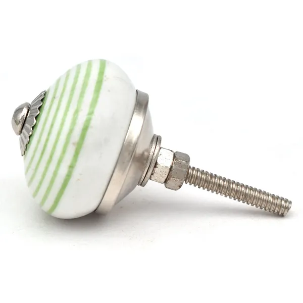 Ceramic_Vintage_Green_White_Striped_Round_Cabinet_Knob