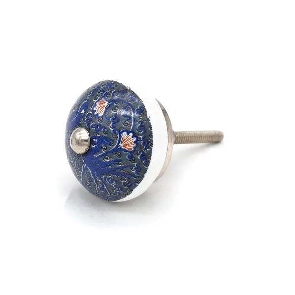 Ceramic_Traditional_Blue_Peacock_Floral_Door_Knobs