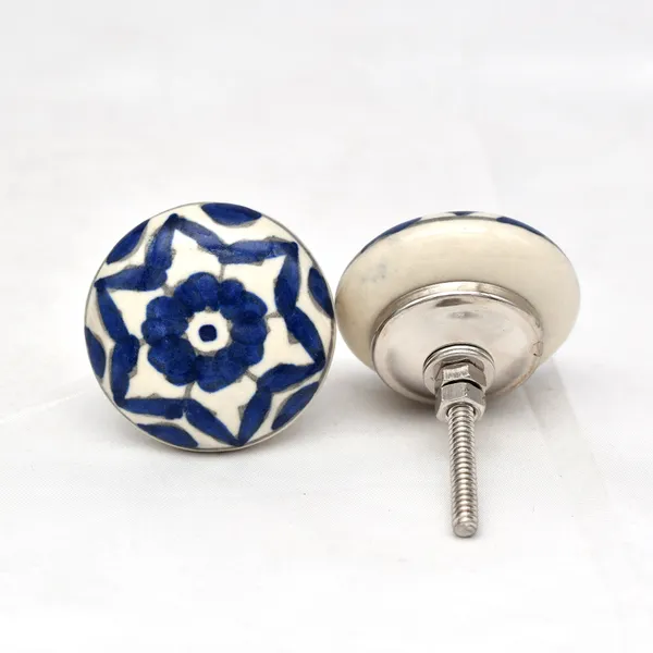 Ceramic_Traditional_Blue_Floral_Round_Cabinet_Knobs