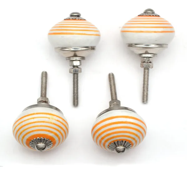 Ceramic_Decorative_Orange_White_Striped_Cabinet_Knob