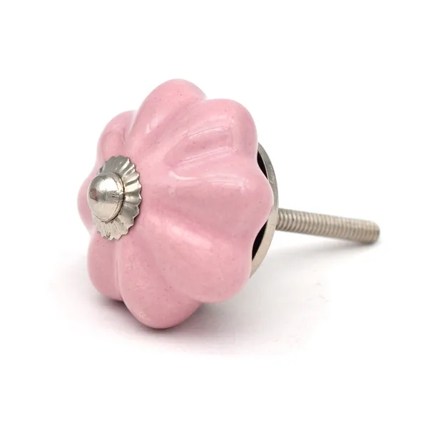 Ceramic_Decorative_Pink_Flower_Shaped_Cabinet_Knob