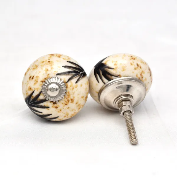 Ceramic_Rustic_Black_Floral_Botanical_Cabinet_Knobs