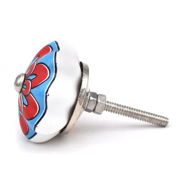 Ceramic_Hand_Painted_Red_Blue_Floral_Drawer_Knob