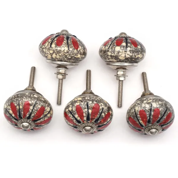 Ceramic_Vintage_Crackle_Glaze_Sunburst_Red_Black_Drawer_Knobs
