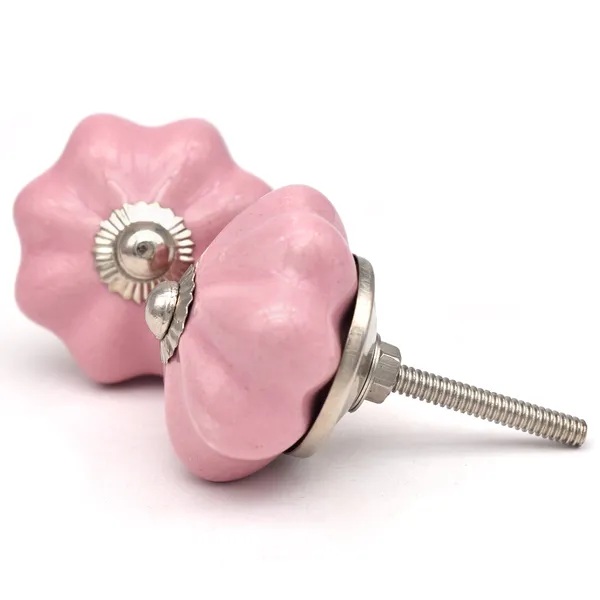 Ceramic_Decorative_Pink_Flower_Shaped_Cabinet_Knob