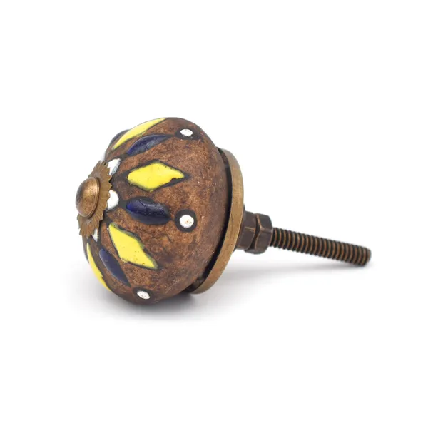 Ceramic_Bohemian_Hand_Painted_Floral_Yellow_Blue_Drawer_Knobs