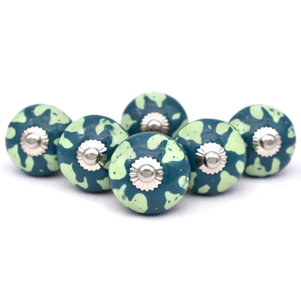 Ceramic_Artisan_Blue_Green_Floral_Round_Drawer_Knob