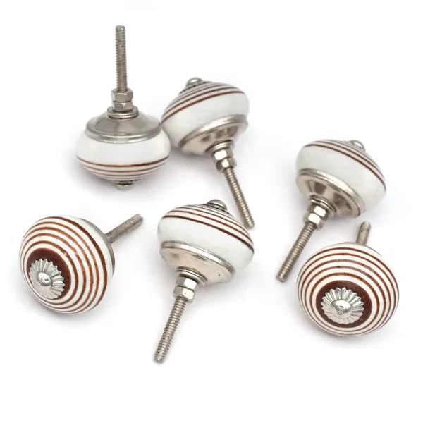 Ceramic_Vintage_White_Brown_Striped_Round_Cabinet_Knob