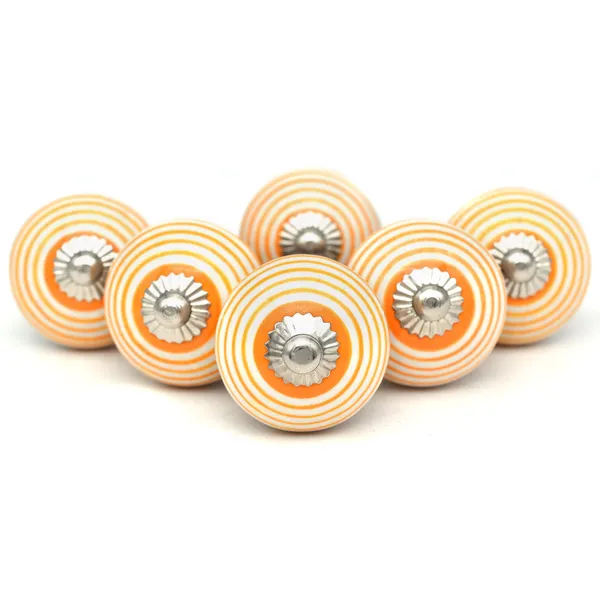Ceramic_Decorative_Orange_White_Striped_Cabinet_Knob