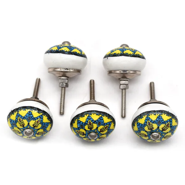 Ceramic_Ethnic_Blue_Yellow_Floral_Hand_Painted_Drawer_Knobs