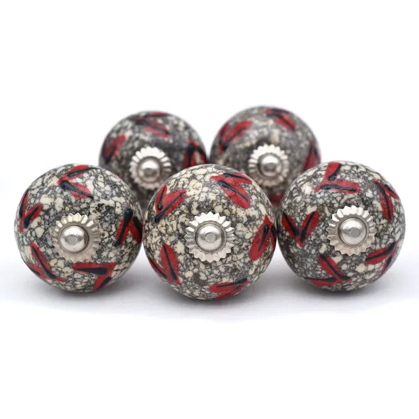 Ceramic_Rustic_Grey_Red_Geometric_Cabinet_Knob