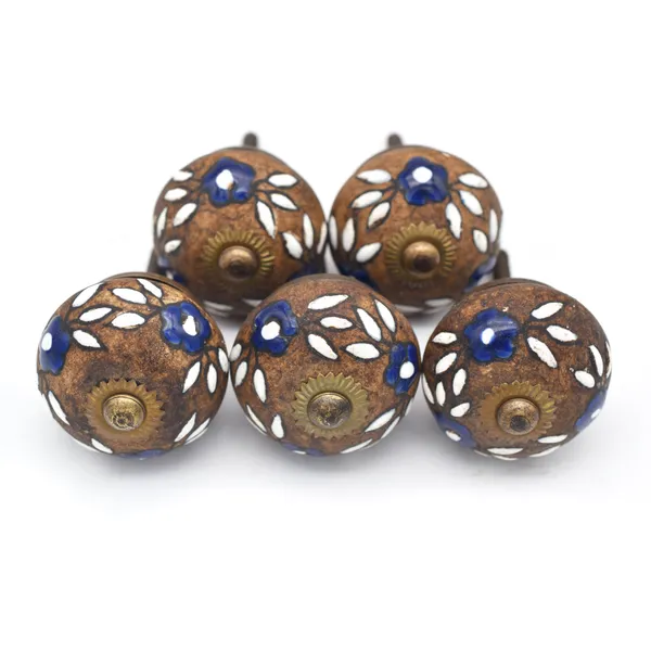 Metal_Rustic_Brown_Blue_Accent_Floral_Cutout_Cabinet_Knobs