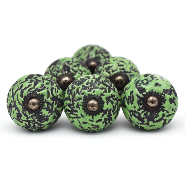 Ceramic_Artisan_Green_Black_Speckled_Round_Cabinet_Knobs