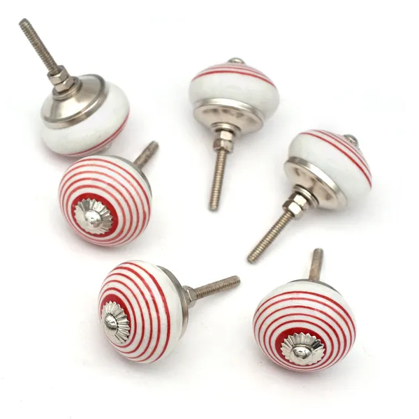 Ceramic_Classic_Red_White_Striped_Round_Cabinet_Knob